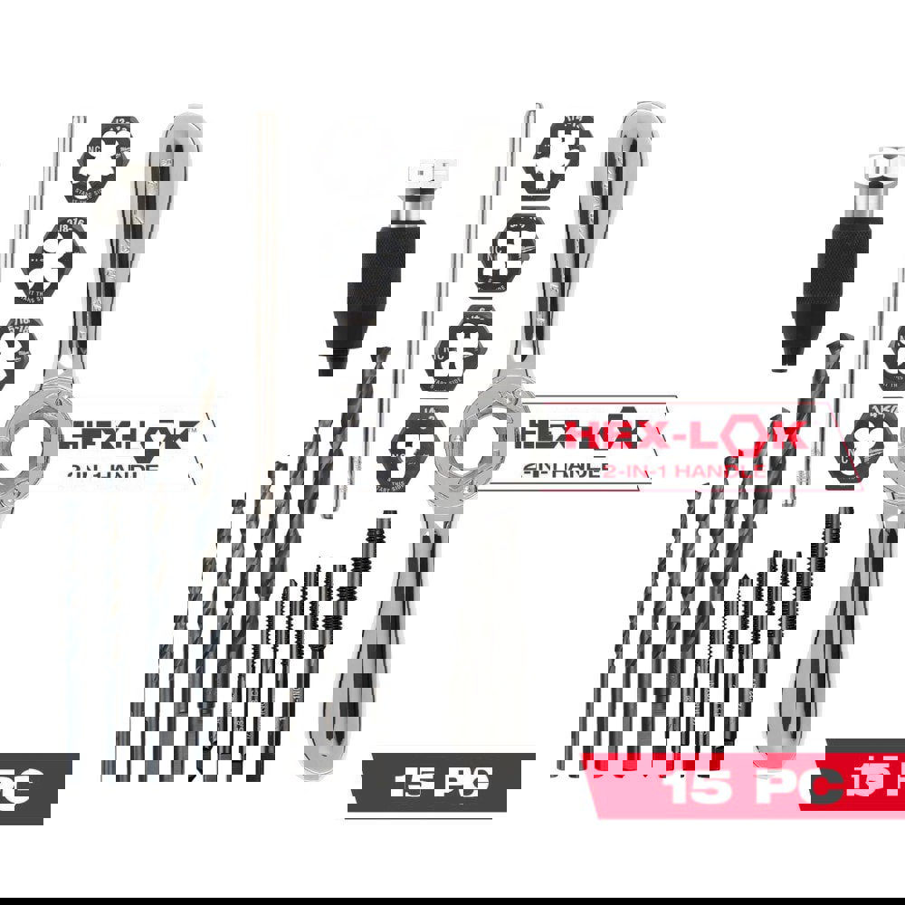 Tap, Die & Drill Sets; Minimum Tap Thread Size: 1/4